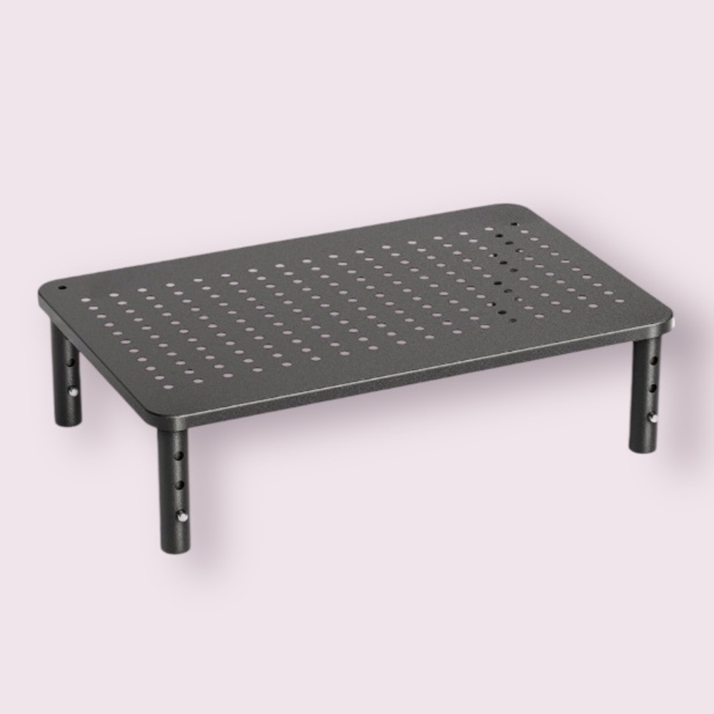 HUANUO Monitor Stand Riser-3 Height Adjustable, Airflow Vents for Desk